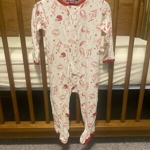 Magnetic Me Red and White Football PJs